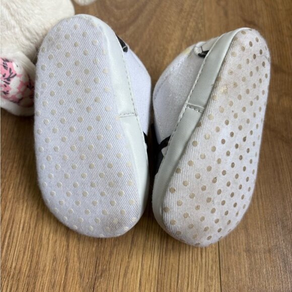 ⚽️Soccer Pattern Kids Slip-On Shoes - Black and White - Picture 5 of 5